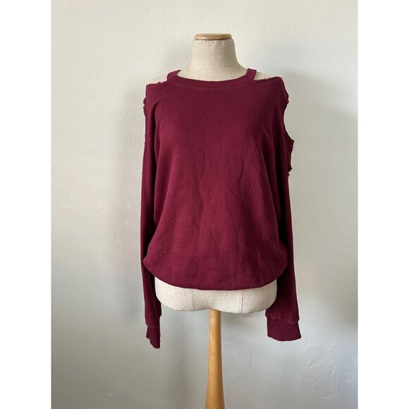 N:PHILANTHROPY Large Distressed Cutout Shoulder Sweater - Picture 13 of 13